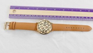 Bedazzled Leopard Print Watch By Geneva With Battery, 5