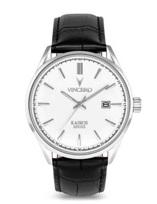 Vincero Kairos Mesh White/silver Mens Luxury Wristwatch