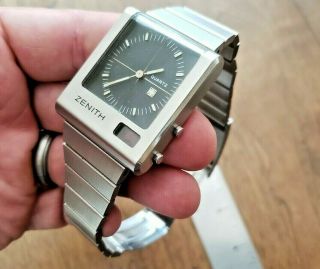 Zenith Futur Time Command 1976 - Stainless,  Rare -,  Batterys