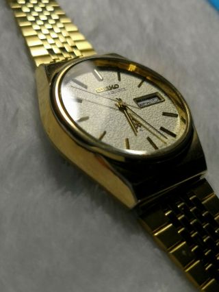 1978 [gold Plated] Seiko Grand Quartz,  Ref.  4843 - 8030,  Fair -