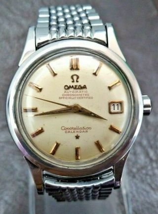 Rare Vintage Omega Constellation Calendar Cal.  504 Wristwatch - Men’s - 1950’s