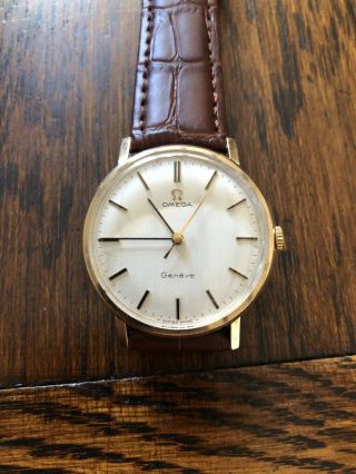 1973 9ct Solid Gold Omega Geneve Watch
