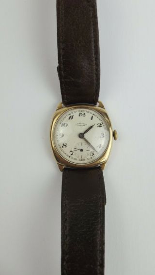 Gents 9ct Gold J.  W.  Benson Wristwatch c1956 2