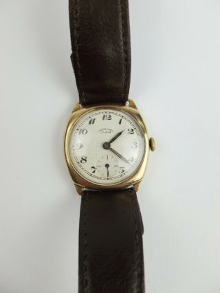 Gents 9ct Gold J.  W.  Benson Wristwatch c1956 3