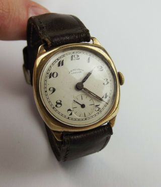Gents 9ct Gold J.  W.  Benson Wristwatch c1956 4