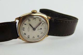Gents 9ct Gold J.  W.  Benson Wristwatch c1956 5