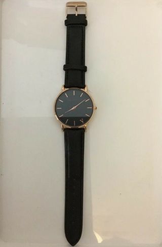 The Fifth Black And Rose Gold Watch
