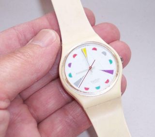 Vintage Swatch Watch 1987 Tutti Fruiti Swiss Made Gw109 - Boxed