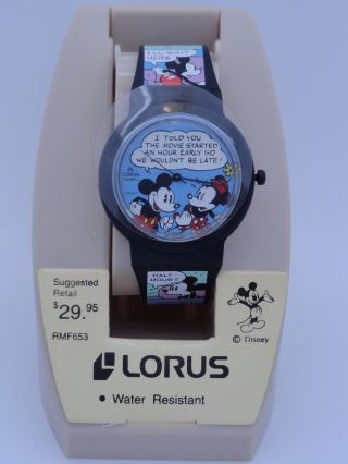 Lorus Disney Mickey Minnie Mouse Unisex Watch Retro Rare Vintage Collectible