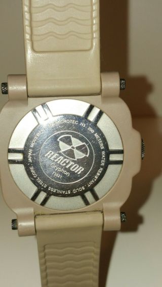 42MM REACTOR SS/POLYMER GRYPHON EARTH ND DIAL 200M DIVE WATCH 73821 NR 8