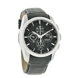 Tissot Couturier Mens Black Swiss Chrono Automatic Watch T035.  627.  16.  051.  00