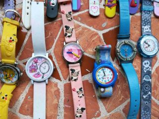 Joblot 22 Children ' s Watches Hello Kitty Timex Disney Spares Repair 3