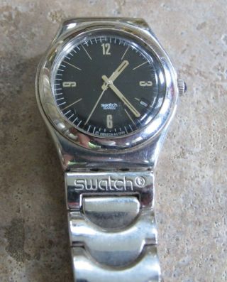 Vintage Swatch Irony Swiss Stainless Steel Watch Battery