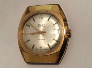 Vintage Gruen Precision 17 Jewels Men’s Watch Running