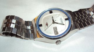 Vintage Citizen A8200 21 jewel automatic Mens wrist watch parts repair good balc 3