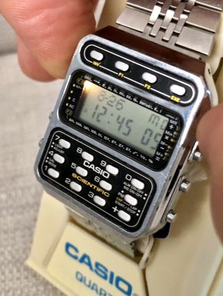 Casio Scientific CFX - 200 197 Stainless Steel Men ' s Watch Japan M 10