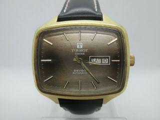 Vintage Tissot Seven Daydate Goldplated Automatic Mens Watch