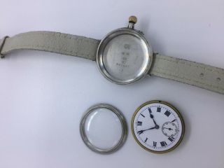 IWC WW1 in silver Borgel case wristwatch 5
