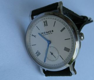 NOMOS Glashutte SA mechaical hand winding watch modell Tangente,  PERFECT 8
