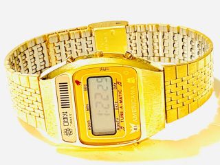 Vintage Omni Melody Lcd Alarm Chronograph Digital Wrist Watch (20258M) 2
