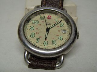 Vintage Swiss Army Cavalry Watch W/ Leather Band