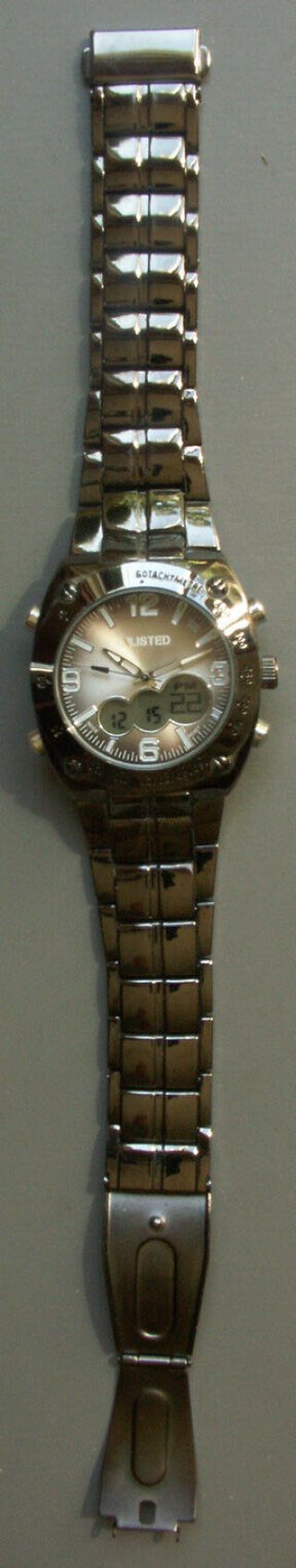 Kenneth Cole UNLISTED Model Man ' s Analog Digital Watch Gunmetal UL1069 4