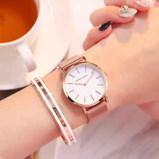 Luxury Geneva Women Watch Stainless Steel Analog Quartz Wristwatch Gift For Her