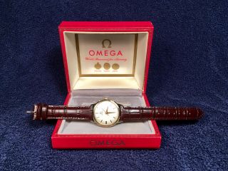 1964 Omega Silver Linen Dial Cal.  550 Automatic W/box Stunning And Serviced