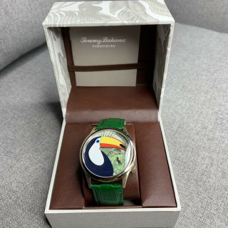 Tommy Bahama Toucan In Paradise Green Leather 41mm Watch Tb00081 - 02