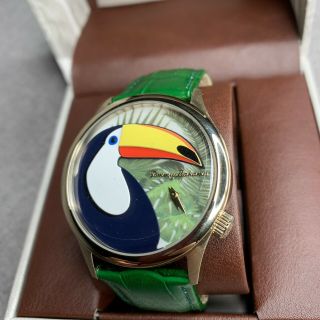 Tommy Bahama Toucan in Paradise Green Leather 41mm Watch TB00081 - 02 2