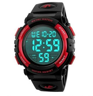 Cakcity Mens Digital Sports Watch Outdoors Waterproof Led Screen Wrist Watches L