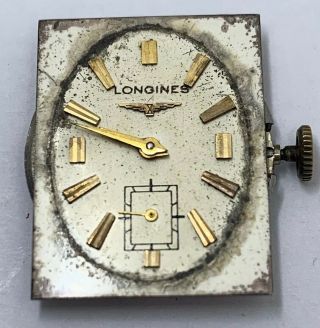 Longines Cal 19.  4 Vintage Wrist Watch Movement 17 Jewels Ticking Strong F1823