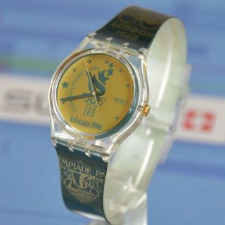 Swatch 1994 Olympic Watch Gz136 Atlanta 1996
