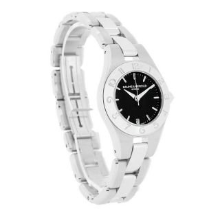 Baume & Mercier Linea Series Ladies Black Dial Swiss Quartz Watch 10010