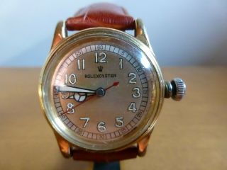 Early Rolex Oyster Bubbleback Wrist Watch,  Sn 208206 With Accessories 1942