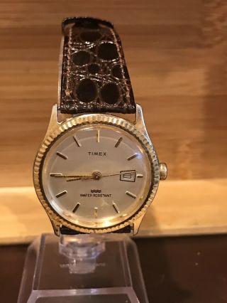 Timex Mechanical Watch.  Man Or Woman.  Runs And Keeps Time.  Band