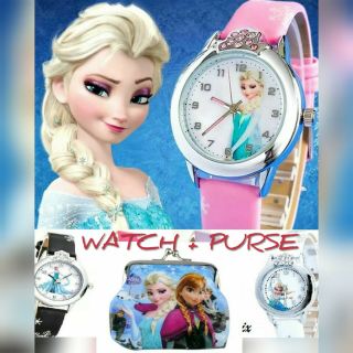 Frozen Watch And Purse Set For Kids Girls Christmas Children 