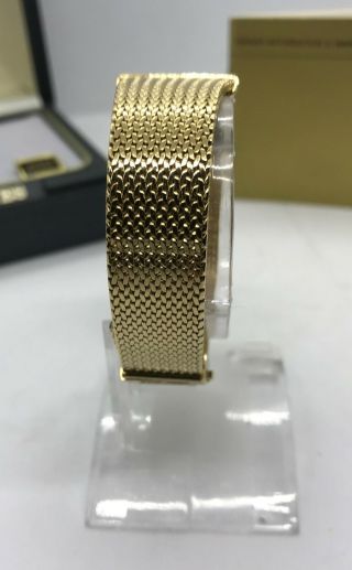 Rare 1980 ' s NOS Longines Gold Tone Diamond Dynasty Unisex Watch Broken Clasp 7