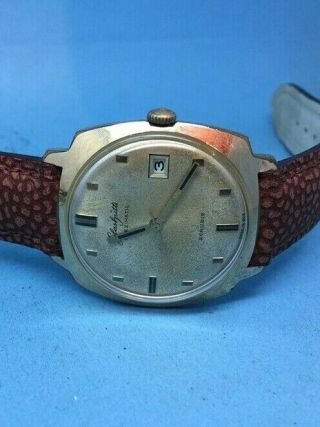 Vintage Glashutte Spezimatic 26 Rubis Automatic Mens Watch Very Rare