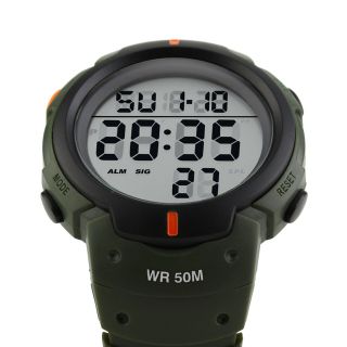 Men ' s Digital Sports Watches LED Screen Large Face Military Waterproof Watches 3