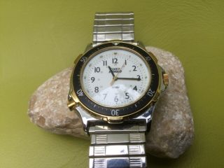 Vintage Timex Indiglo Quartz Dive Diver Watch Rotating Bezel 36mm Mens