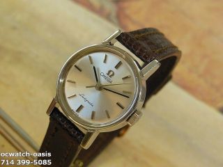 1962 Vintage Omega Ladymatic 24 Jewels,  Stunning Silver Dial,  Serviced
