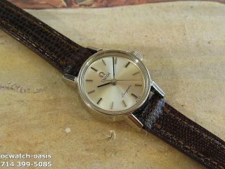 1962 Vintage OMEGA Ladymatic 24 Jewels,  Stunning Silver Dial,  Serviced 3