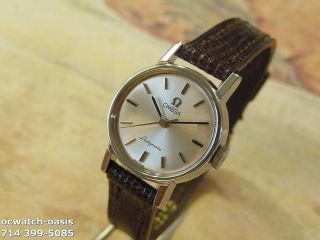 1962 Vintage OMEGA Ladymatic 24 Jewels,  Stunning Silver Dial,  Serviced 6