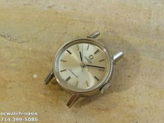 1962 Vintage OMEGA Ladymatic 24 Jewels,  Stunning Silver Dial,  Serviced 7