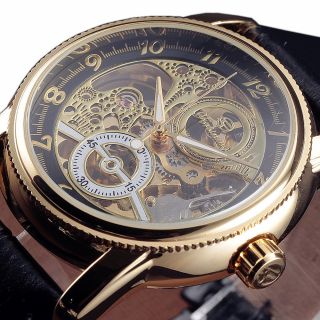 Luxury Fashion Steel Case Forsining Mens Automatic Mechanical Watch Skeleton