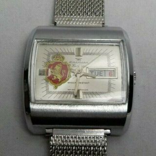 Vintage American Heritage Wrist Watch With Lion Logo