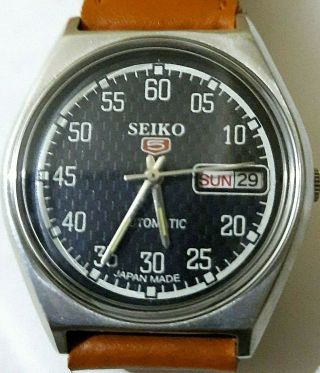 Refurnished Seiko 5 Vintage Automatic 17 Jewels Day/date Wrist Watch For Men 08