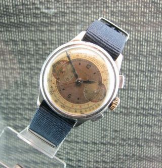 Rare Ww2 Tavannes Chronograph / Cyma / 17 Jewels.  Swiss. ,  Repair