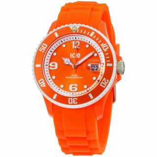 Ice - Watch Sunshine Orange Dial Silicone Strap Unisex Watch Sun.  Noe.  U.  S.  13
